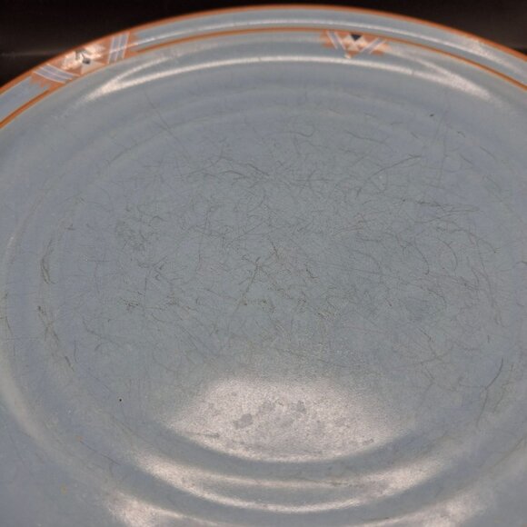 Noritake Stoneware Blue Adobe Plate 10" Oven/Microwave Safe Japan Vintage - Picture 3 of 5